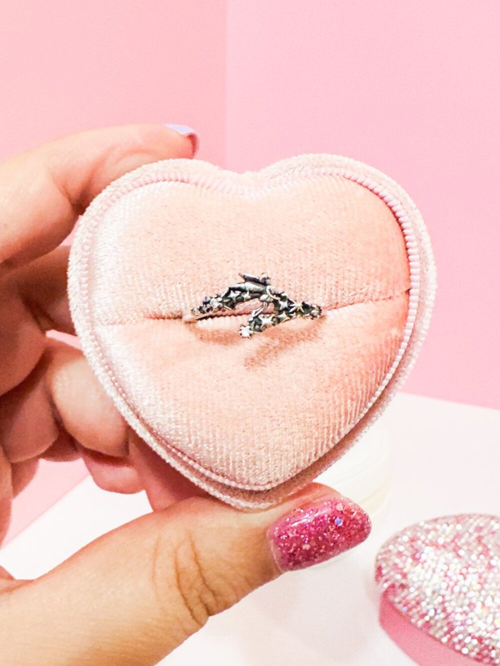 925 Sterling Silver Tinkerbell Size 7 Celestial Dainty Ring Fantasy Jewelry